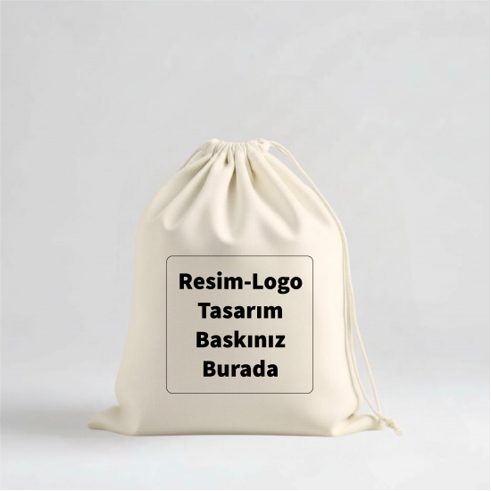10x13 cm Baskılı Bez Kese