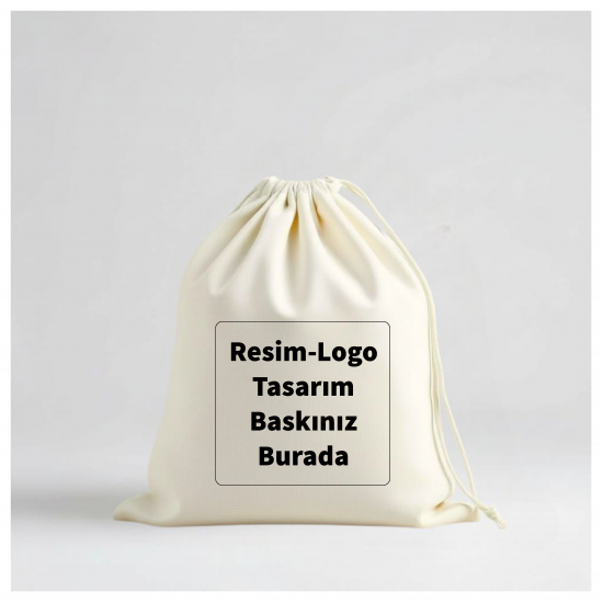 10x16 cm Baskılı Bez Kese