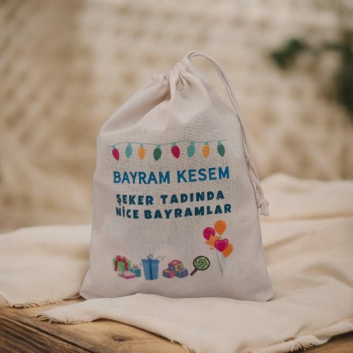 16x21 cm Baskılı Bez Kese