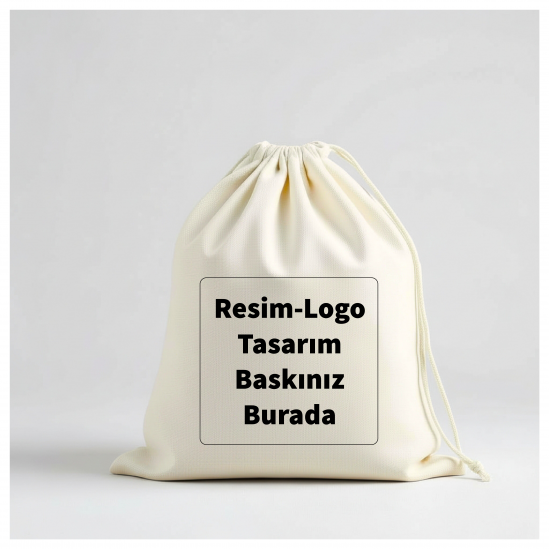 15x17 cm Baskılı Bez Kese