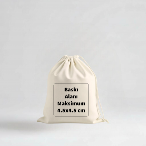 7x10 cm Baskılı Bez Kese