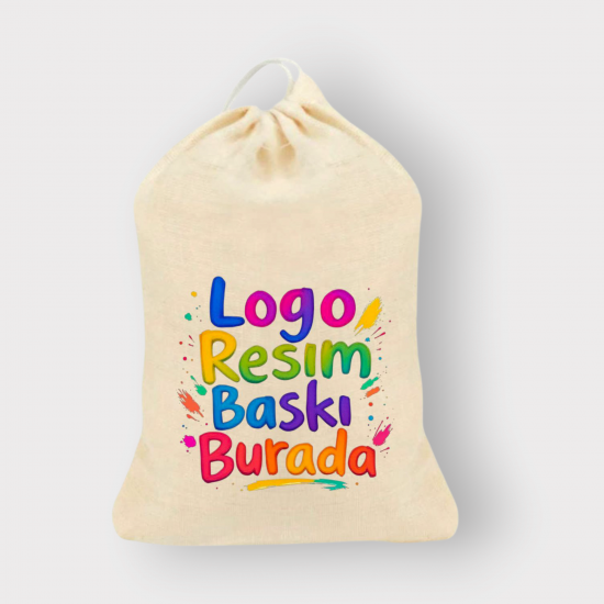 25x32 cm Baskılı Bez Kese